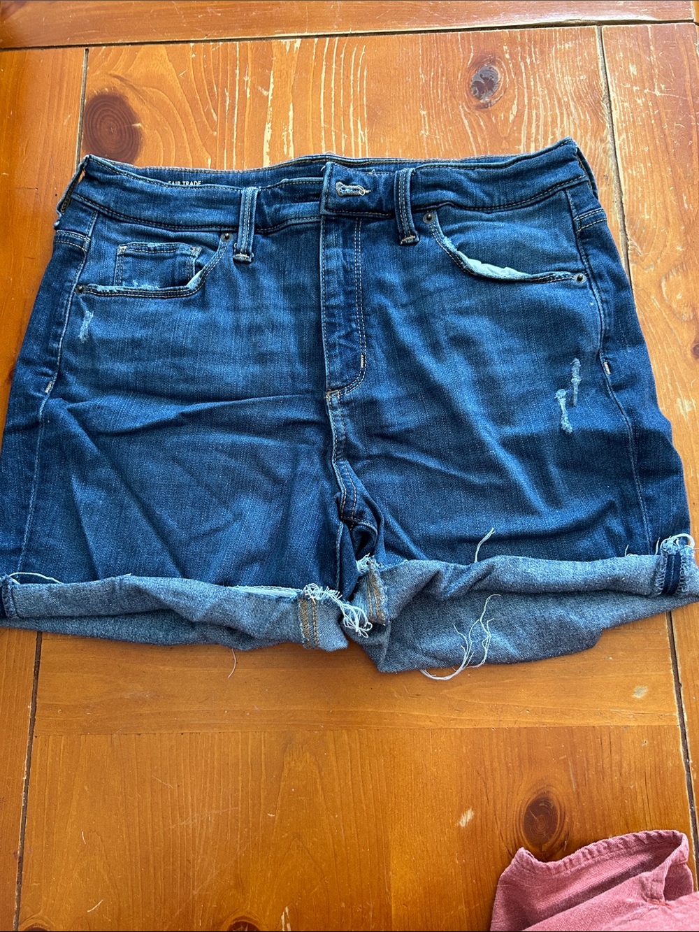 Universal Thread Dark Blue Rolled Hem Jean Shorts